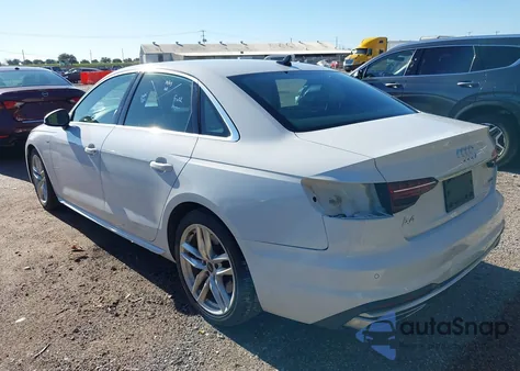 2022 Audi A4 Premium Plus 45 Tfsi S Line Quattro S Tronic z USA, uszkodzony, nr VIN WAUEAAF47NN015119